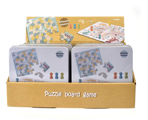 2 In 1 Ludo Game & The Game Of Goose in Tin Box